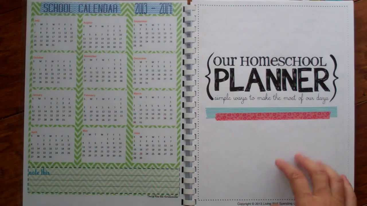 DIY School Planner
 Tour of my DIY homeschool planner 2013 2014