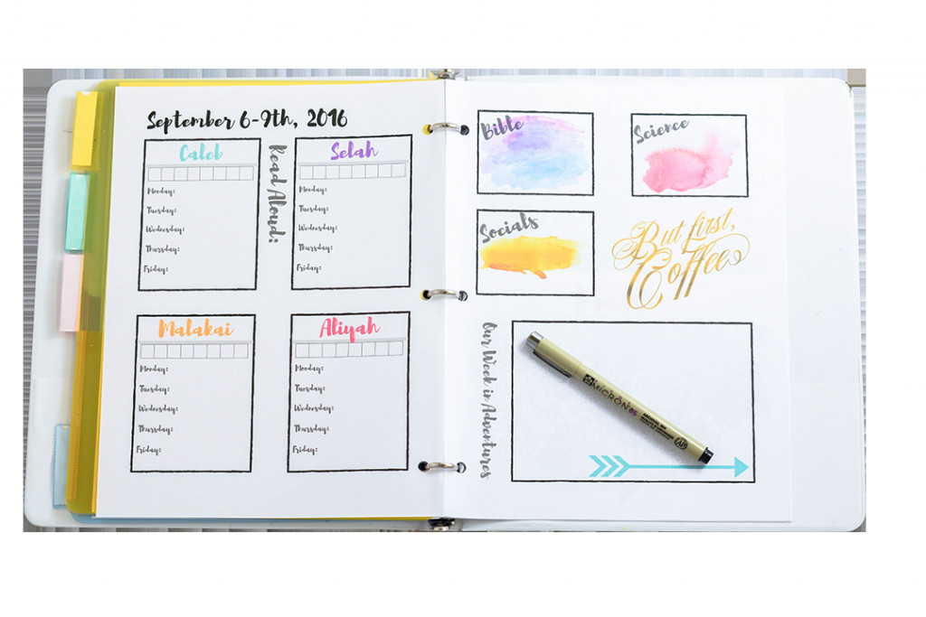 DIY School Planner
 DIY Homeschool Planner for the Artistically Challenged