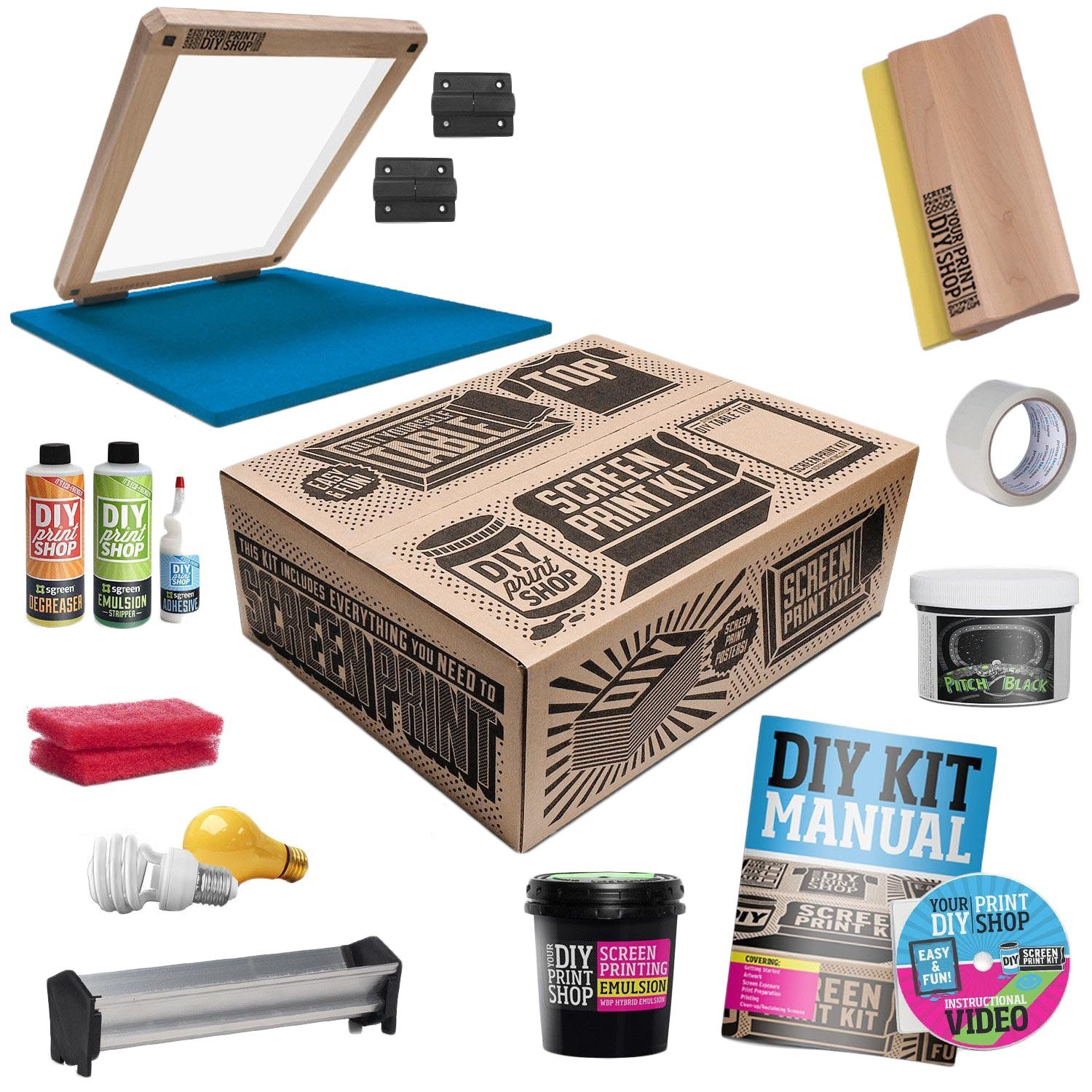 DIY Screen Printing Kit
 DIY T Shirt Screen Printing Kit