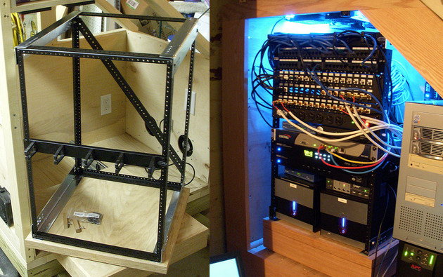 DIY Server Rack Rails
 DIY Bespoke Under Stair Data Cabinet hack247