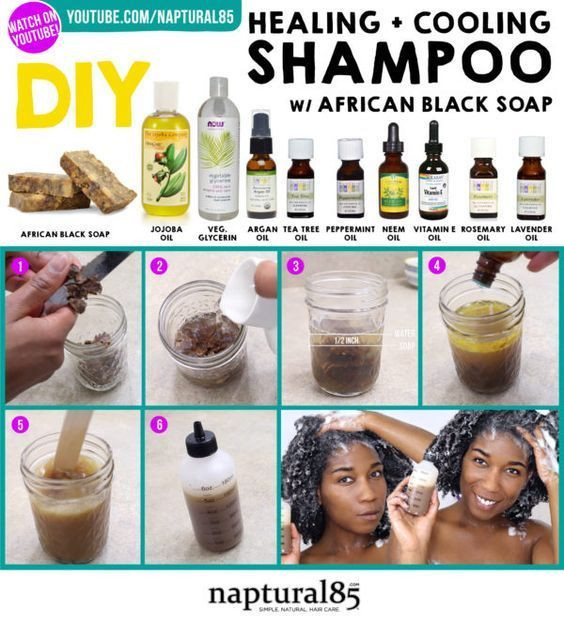 DIY Shampoo For Hair Growth
 DIY African Black Soap Shampoo For Scalp Healing