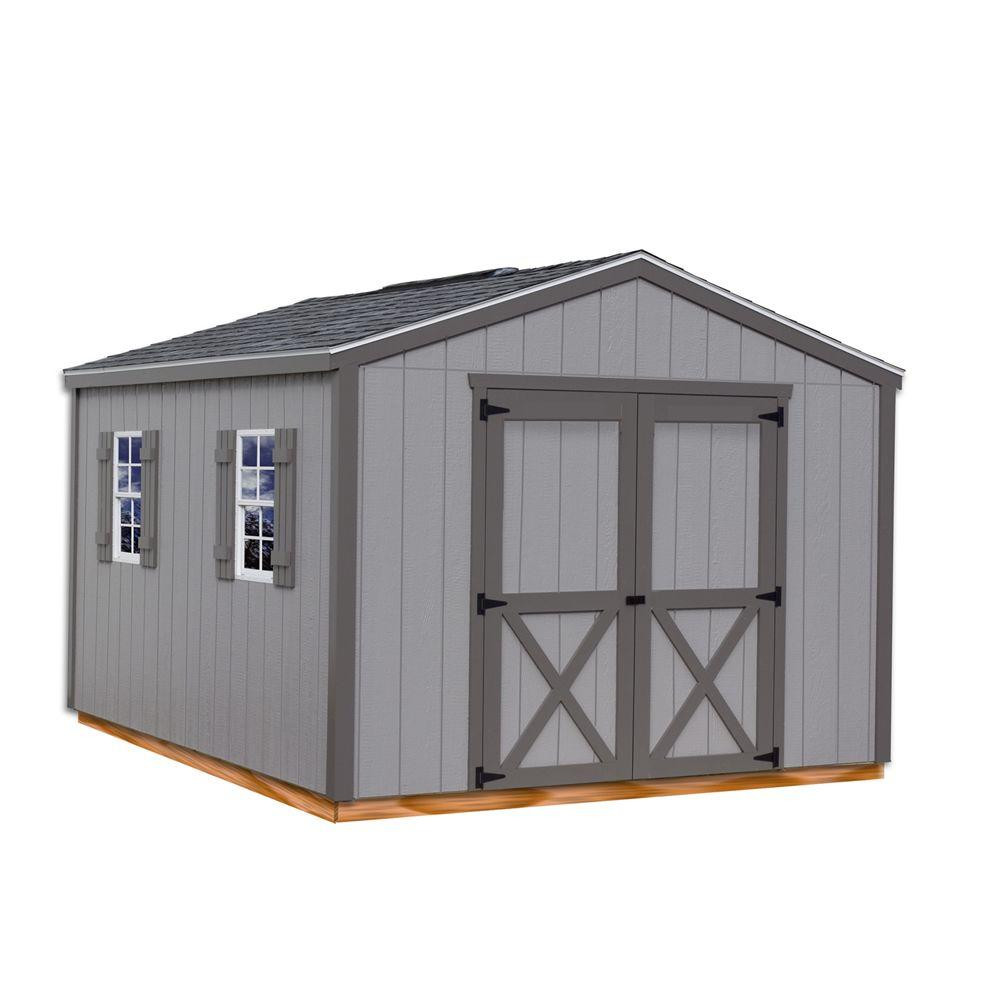DIY Shed Kit Home Depot
 Best Barns Elm 10 ft x 16 ft Wood Storage Shed Kit with