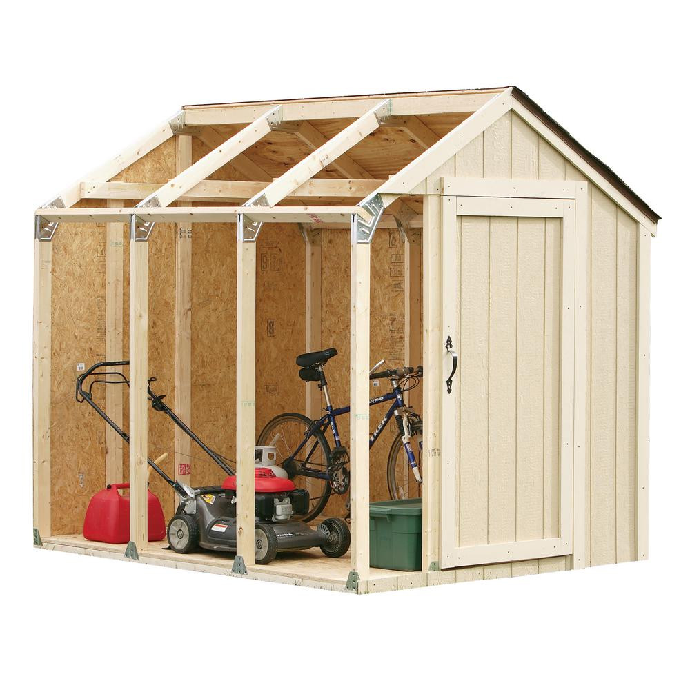 DIY Shed Kit Home Depot
 Shed Kit with Peak Roof The Home Depot