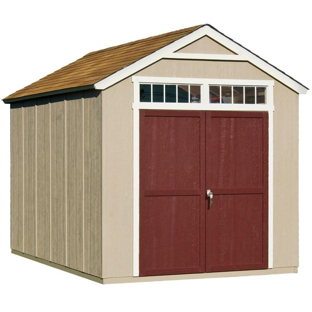 DIY Shed Kit Home Depot
 Handy Home Products Majestic 8 ft x 12 ft Wood Storage