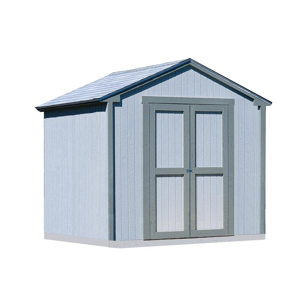DIY Shed Kit Home Depot
 Handy Home Products Kingston 8 ft x 8 ft Wood Shed Kit