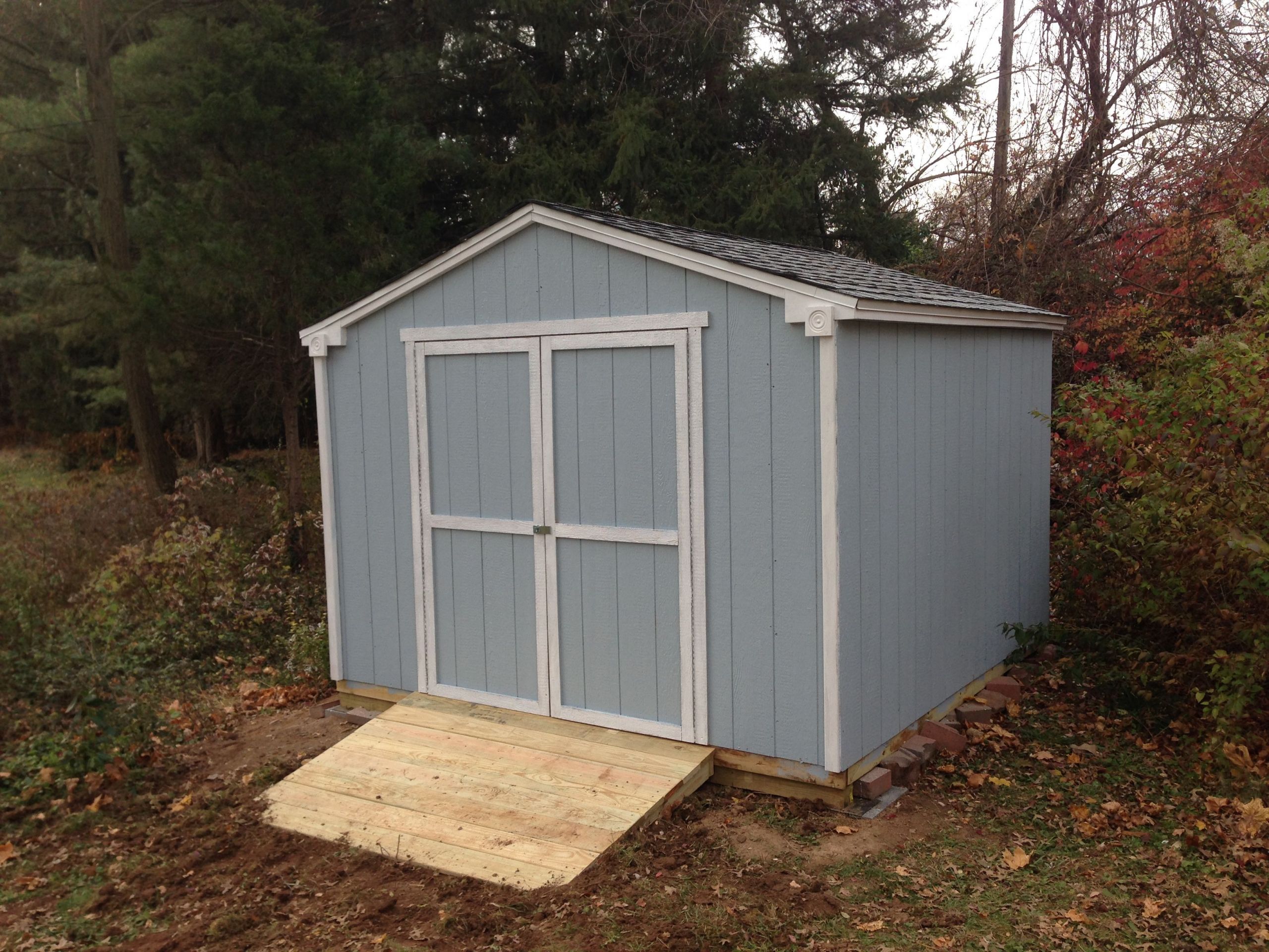 DIY Shed Kit Home Depot
 My pleted "Princeton" Shed kit from Home Depot Ramp