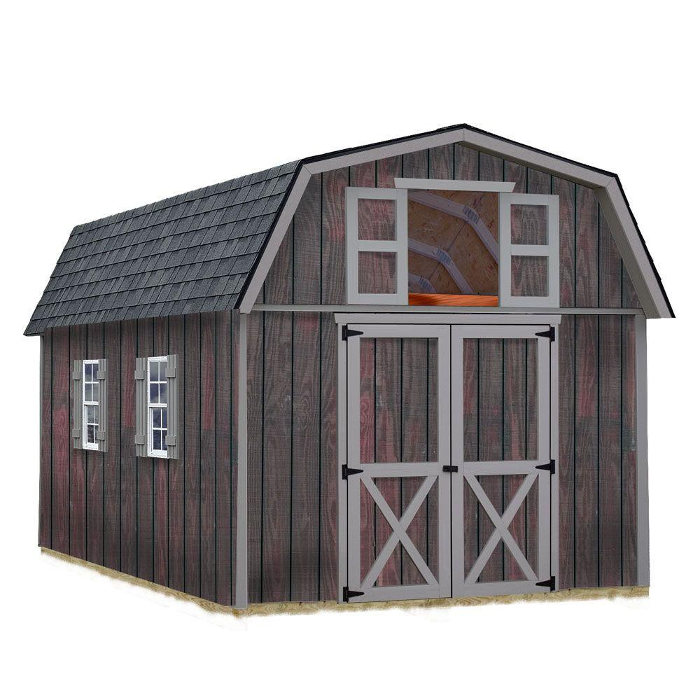 DIY Shed Kit Home Depot
 Best Barns Woodville 10 ft x 16 ft Wood Storage Shed Kit