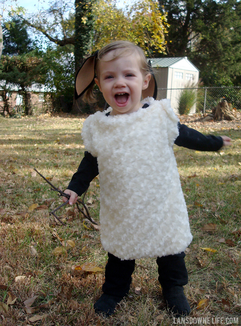 DIY Sheep Costume
 Halloween DIY lamb costume Lansdowne Life