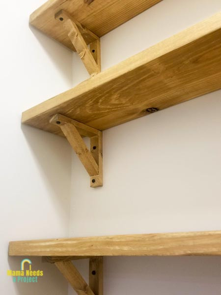 DIY Shelf Brackets
 DIY Wood Shelf Brackets for Open Shelving