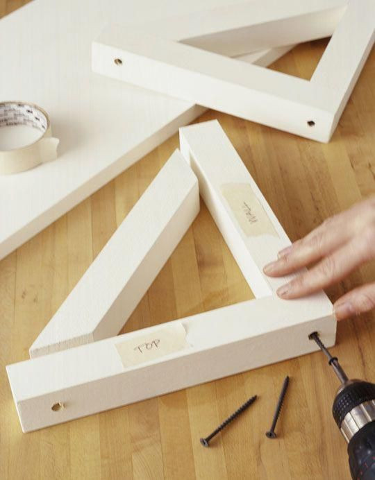 DIY Shelf Brackets Wood
 How to make shelves and brackets n use these as feet