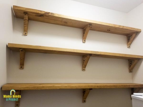 DIY Shelf Brackets Wood
 DIY Wood Shelf Brackets for Open Shelving