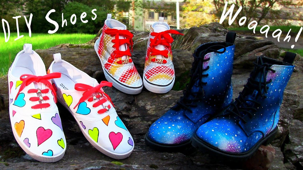 DIY Shoe Decoration
 DIY Clothes 3 DIY Shoes Projects DIY Sneakers Boots