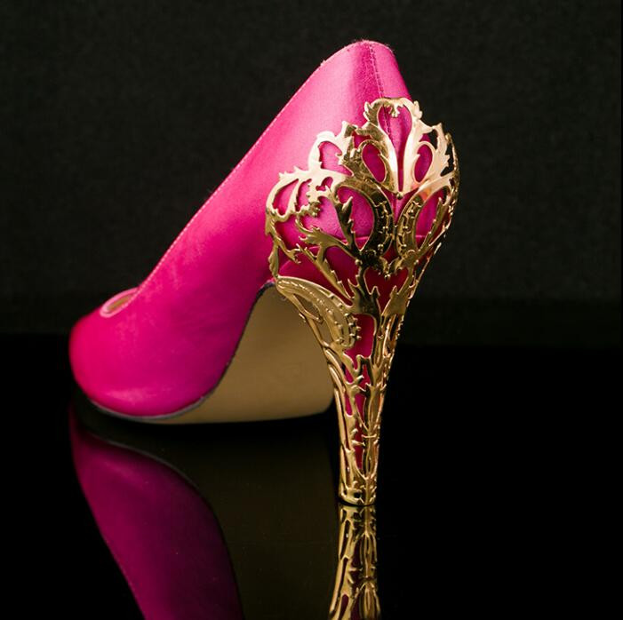 DIY Shoe Decoration
 Free shipping 1 pair fashion high grade metal DIY heel