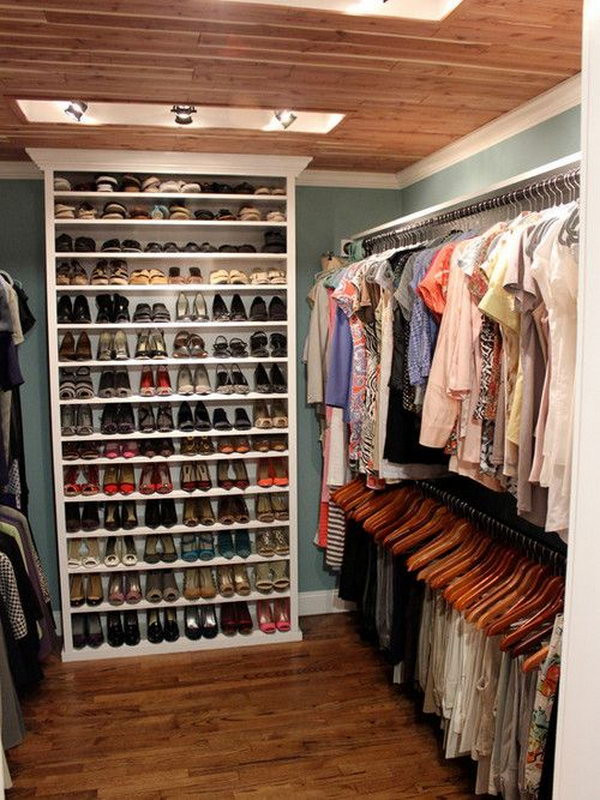DIY Shoe Organizer For Small Closet
 40 Clever Closet Storage and Organization Ideas Hative