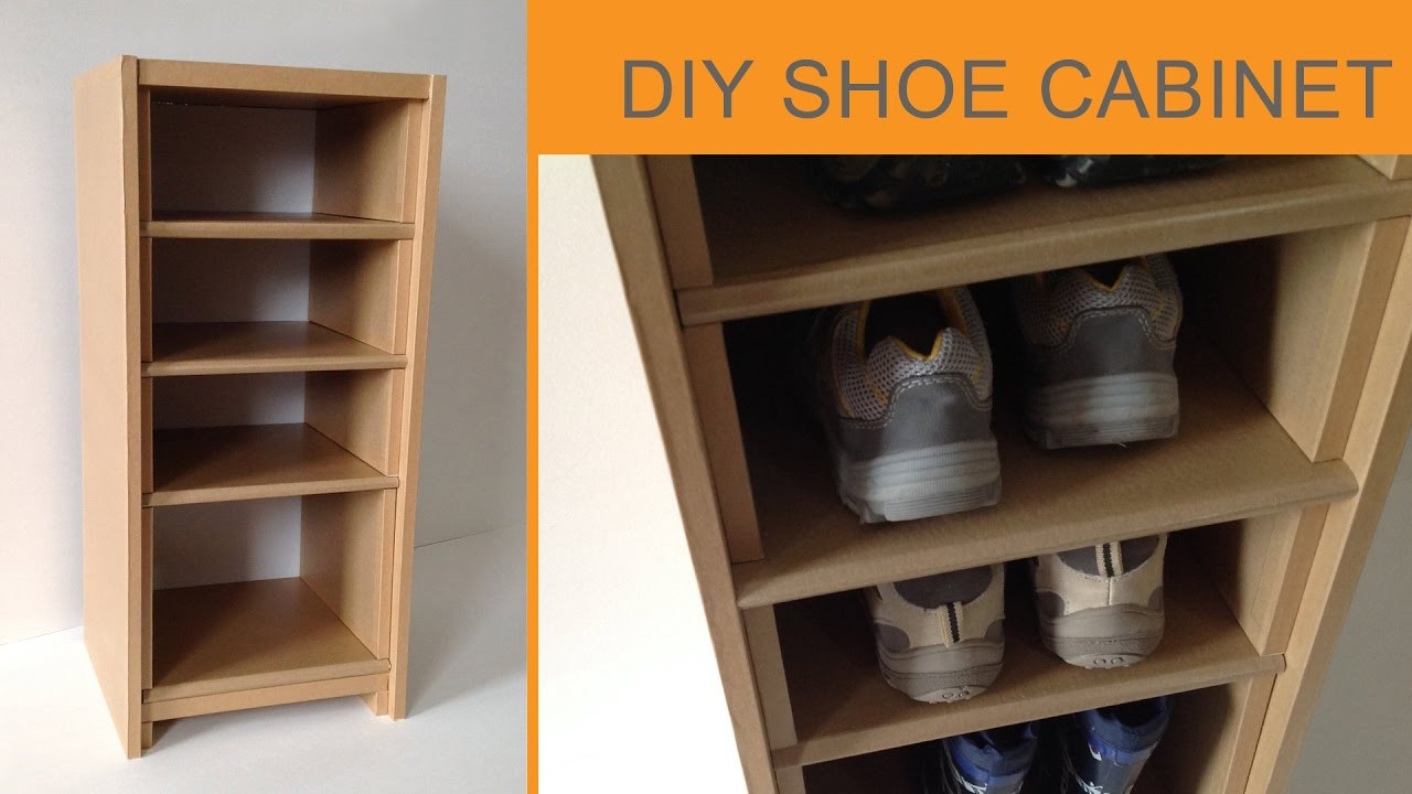 DIY Shoe Rack Cardboard
 DIY Cardboard Shoe Cabinet cardboard furniture HD