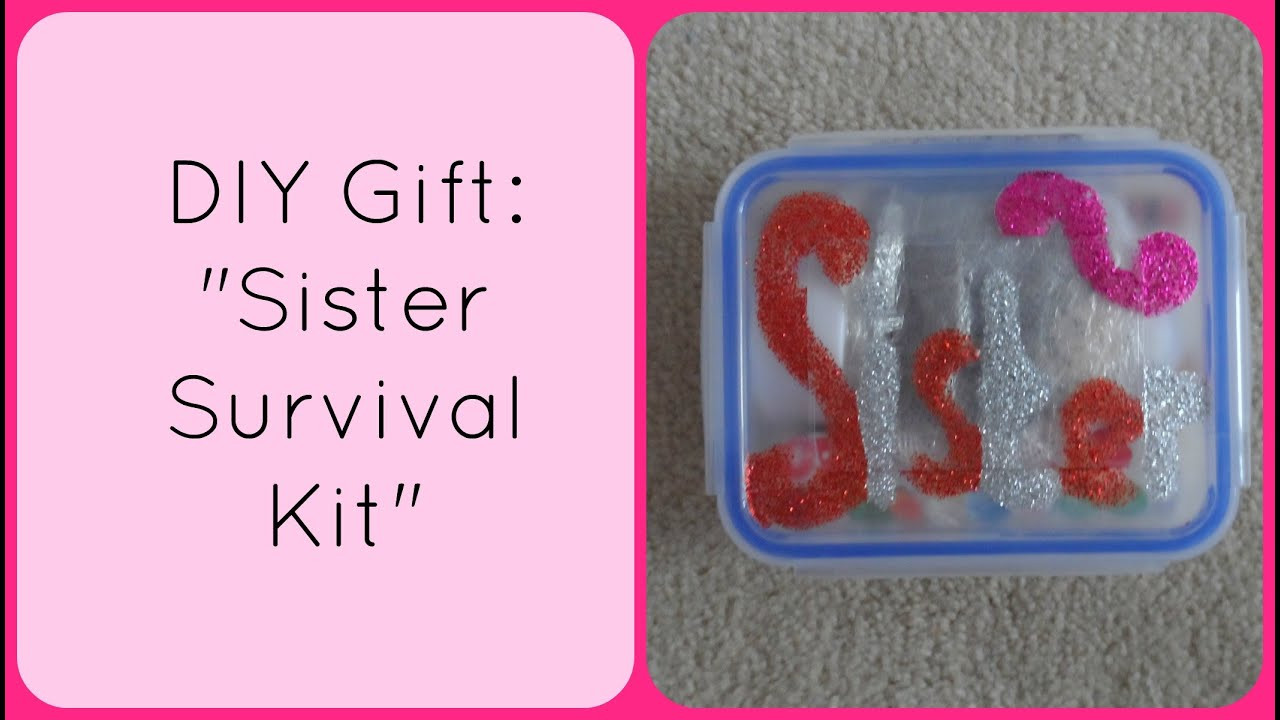 DIY Sister Gifts
 DIY Christmas Gift "Sister Survival Kit"