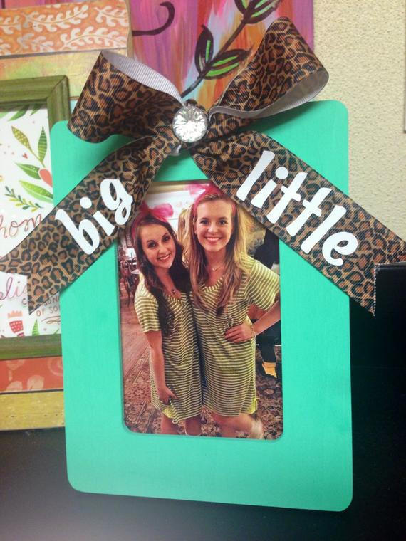 DIY Sister Gifts
 Sorority Big Little sister Gift Picture Frame by xoxoMadison