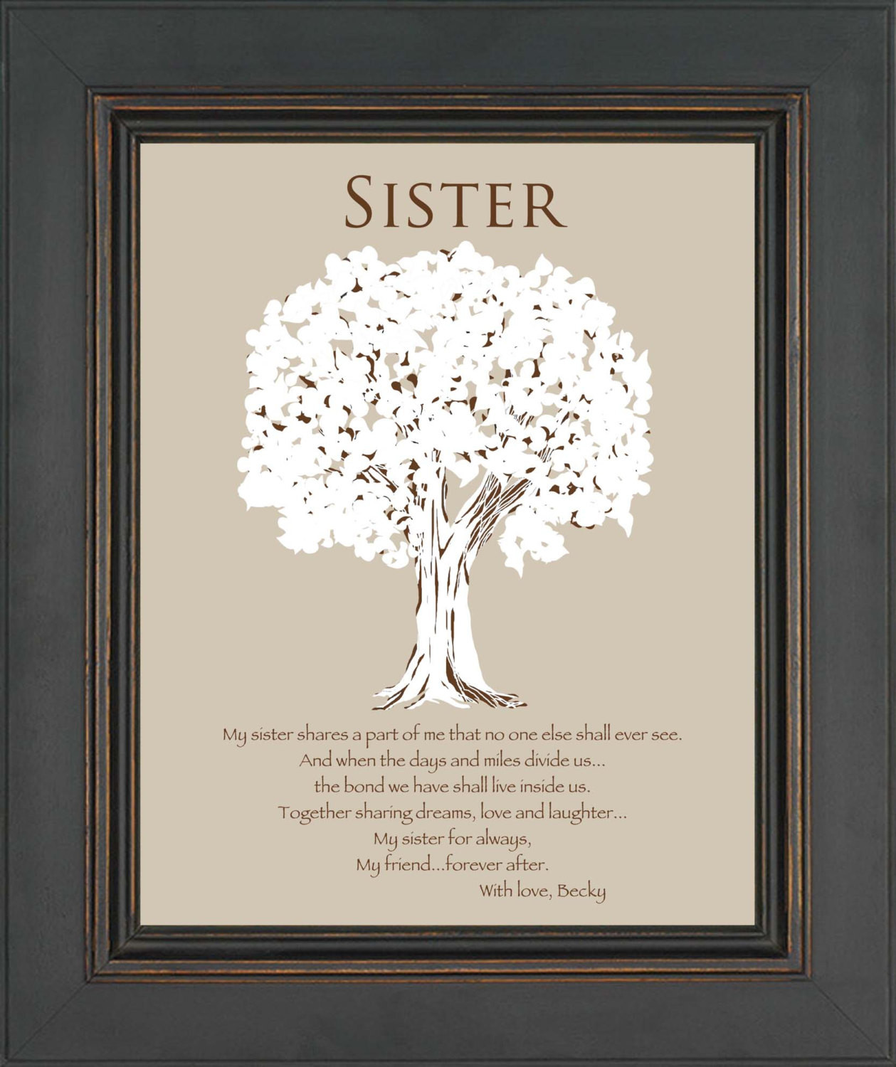 DIY Sister Gifts
 SISTER Gift Personalized Gift for Sister Wedding Gift for