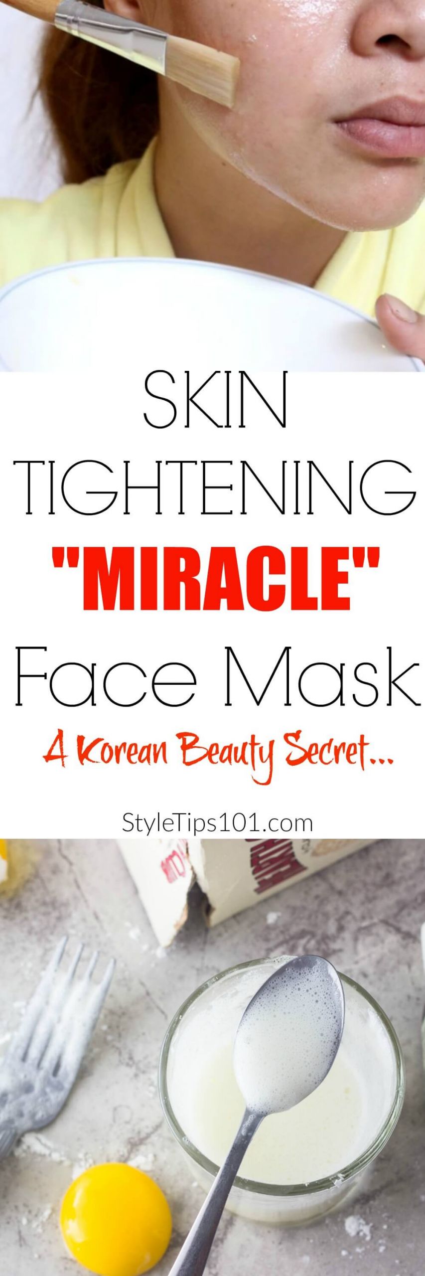 DIY Skin Tightening Mask
 DIY Skin Tightening Mask With Egg White