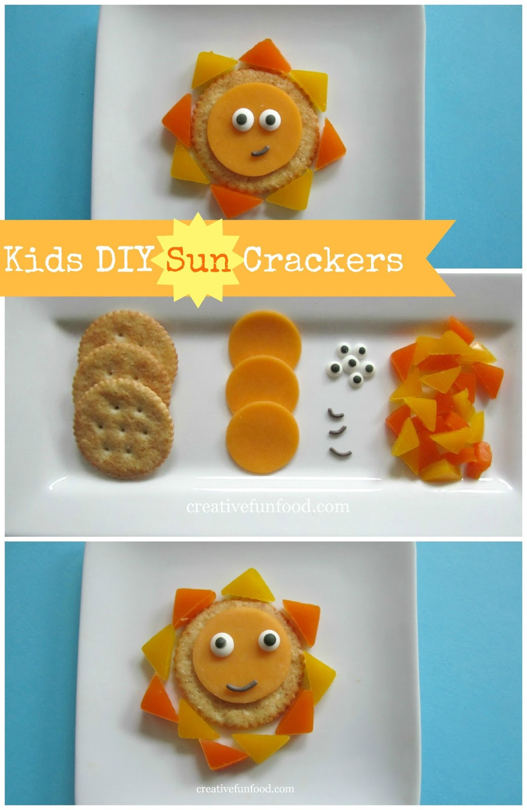 DIY Snacks For Kids
 Creative Food Kids DIY Sun Crackers