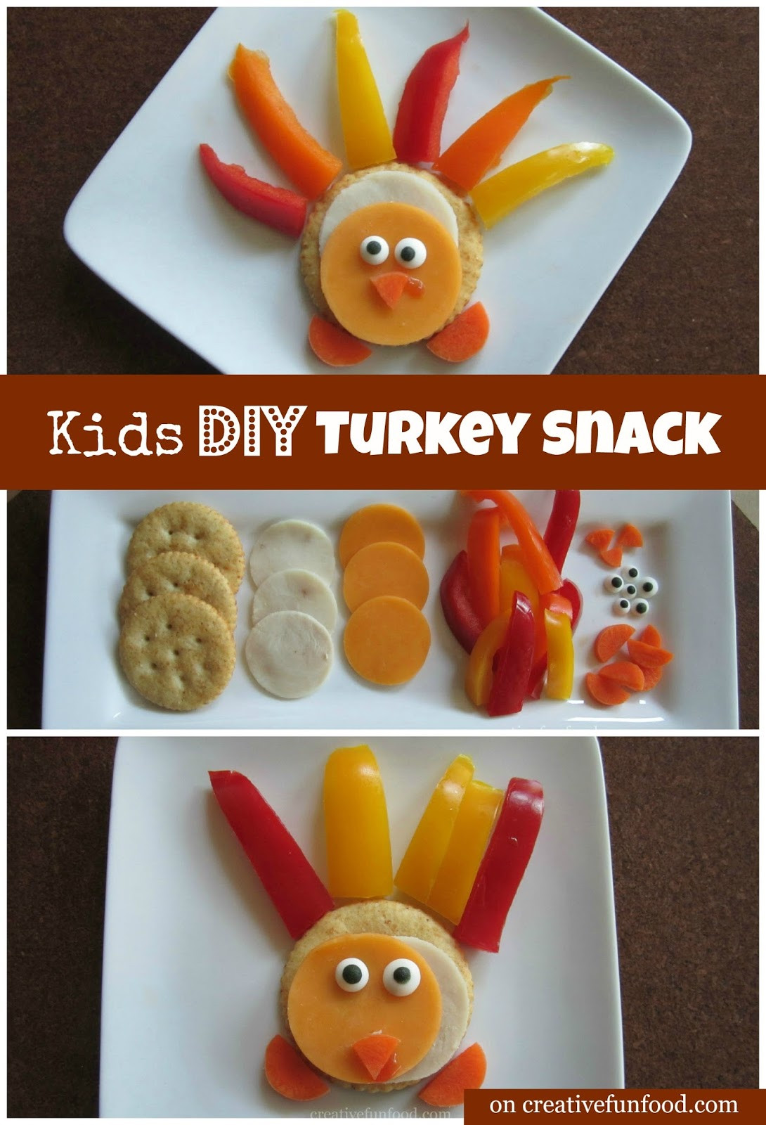 DIY Snacks For Kids
 Creative Food Kid s DIY Turkey Snack