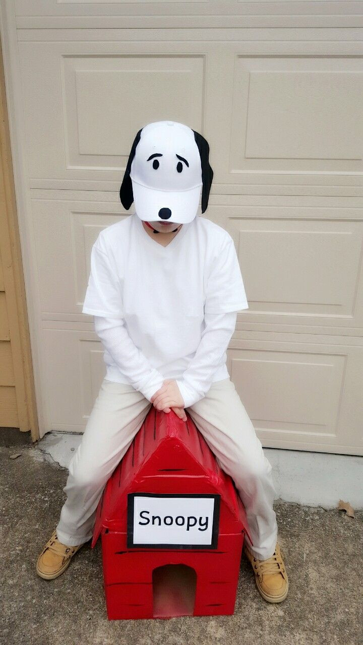 DIY Snoopy Costume
 Snoopy dog costume Costumes in 2019