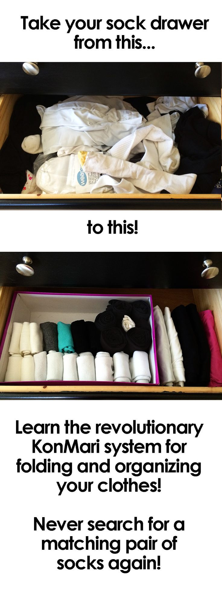 DIY Sock Drawer Organizer
 Best 25 Sock drawer organizing ideas on Pinterest