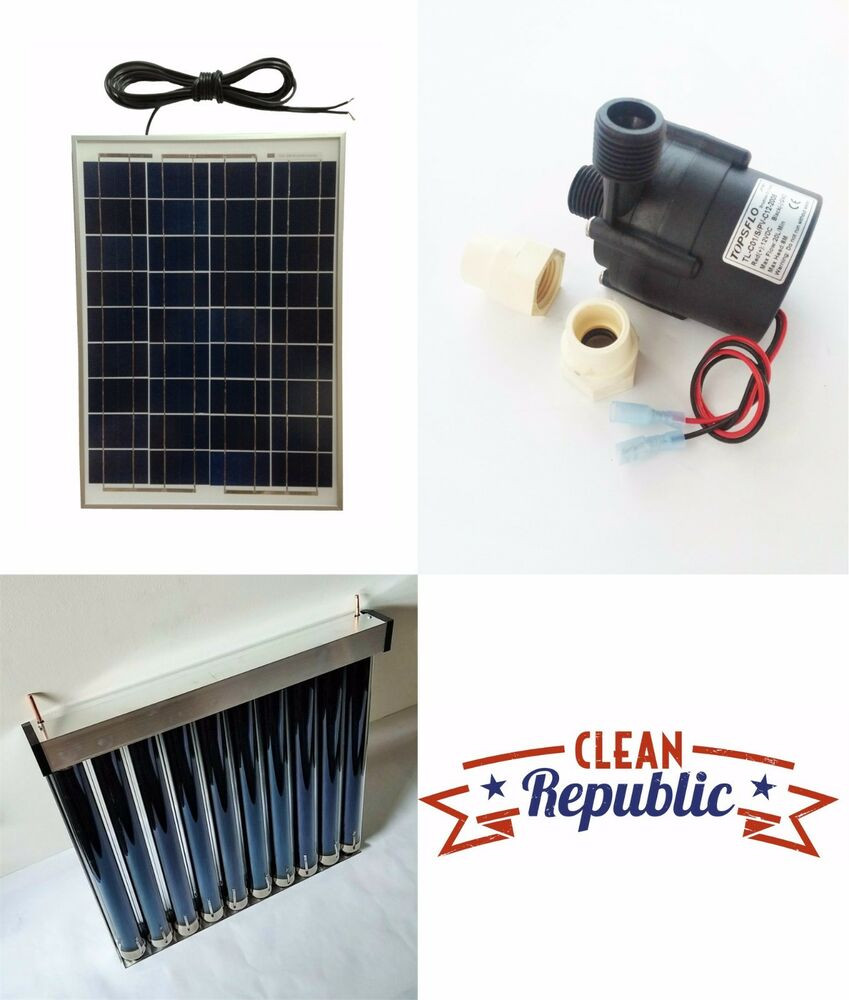 DIY Solar Water Heater Kit
 Solar Water Heater ProPack kit 20 W 12 V Green