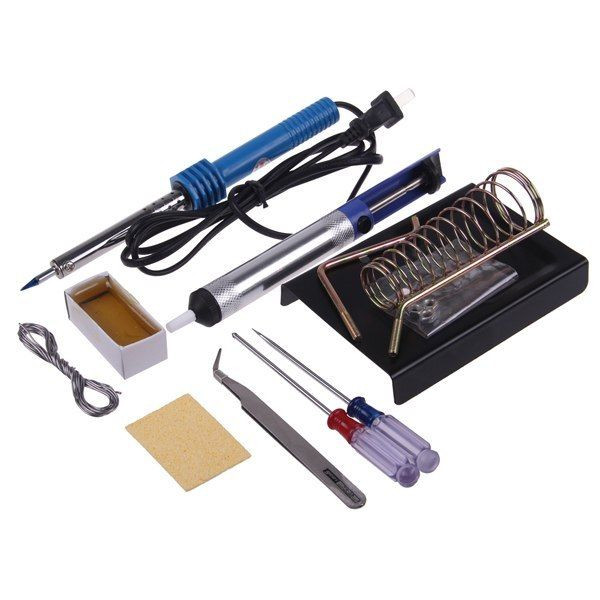 DIY Soldering Kit
 9in1 60W DIY Electric Solder Starter Tool Kit Set with