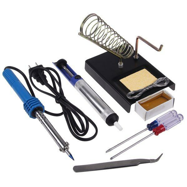DIY Soldering Kit
 9in1 DIY Electric Solder Starter Tool Kit Set With Iron