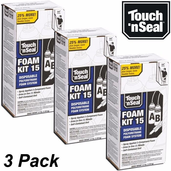 DIY Spray Foam Insulation Kit
 Touch N Seal DIY Spray Foam Insulation Kit 15 BF Closed