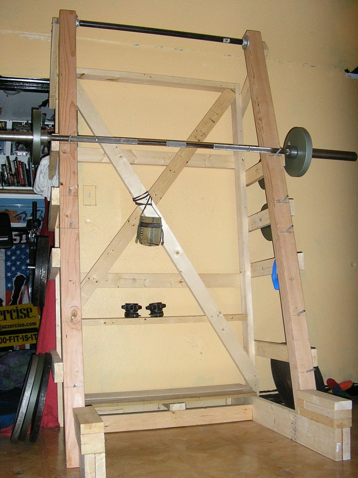 DIY Squat Rack
 DIY squat rack Home Gym