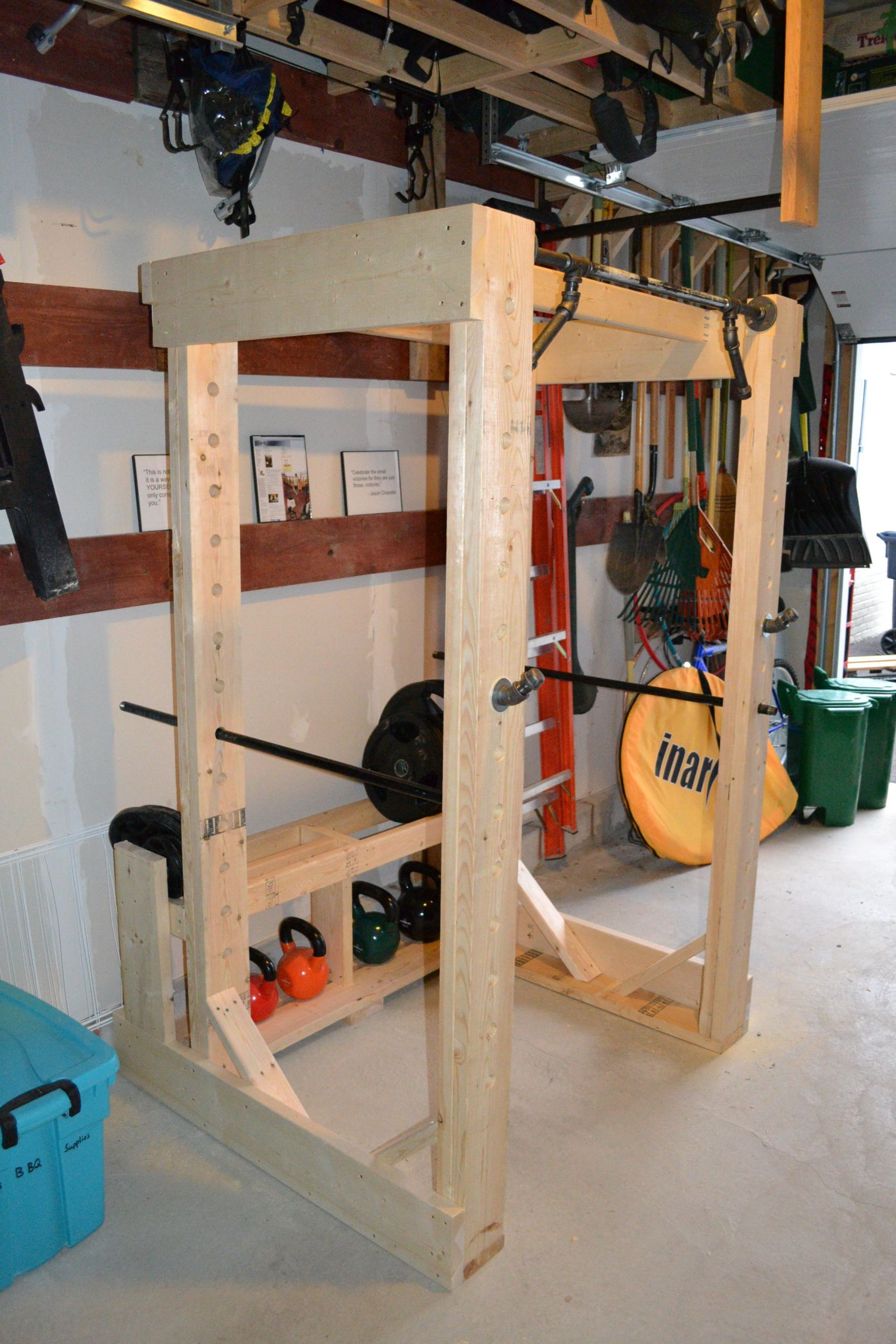 DIY Squat Rack
 diy wood squat rack plans