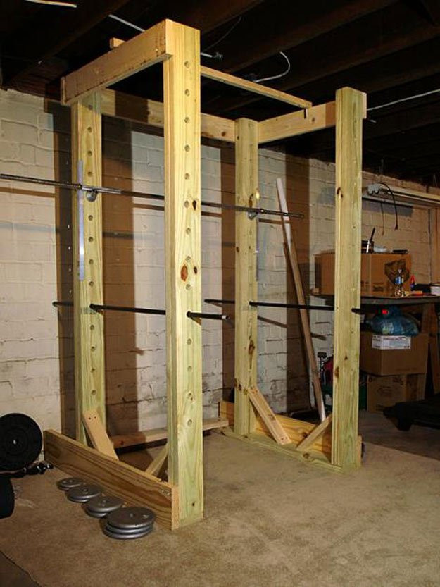 DIY Squat Rack
 9 DIY Squat Rack Ideas For Your Home Gym