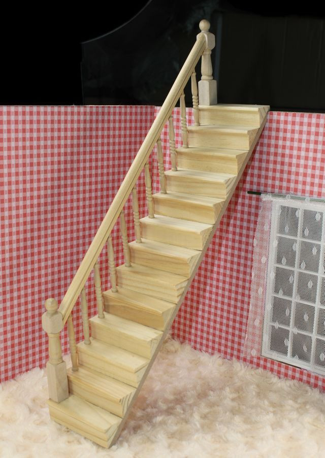 DIY Staircase Kits
 1 12 dollhouse miniature fitment DIY Material Wooden Left