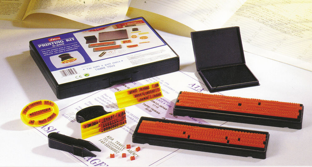 DIY Stamp Kit
 DIY RUBBER STAMP PRINTING KIT SHINY S200 2 SIZES TYPE NEW