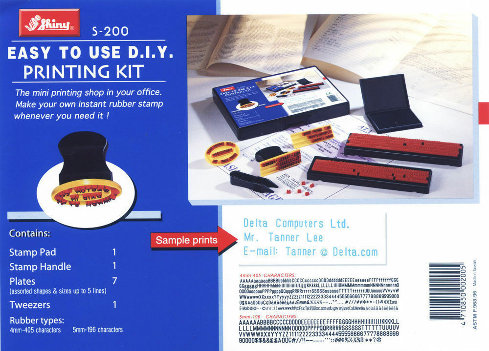 DIY Stamp Kit
 DIY RUBBER STAMP KIT SERVICE GARAGE MECHANIC NOT SELF