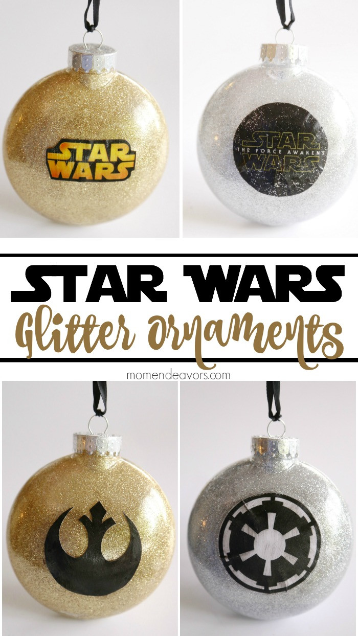 DIY Star Wars Decorations
 DIY Glitter Star Wars Ornaments