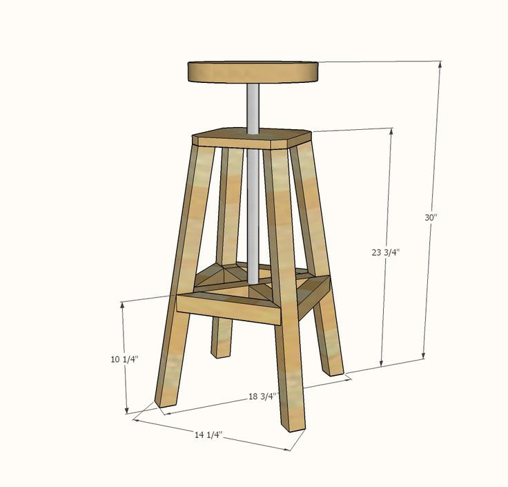 DIY Stool Plans
 Wooden Bar Stool Plans Free WoodWorking Projects & Plans