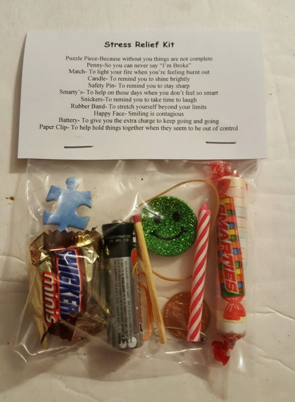 DIY Stress Relief Kit
 Stress Relief Kit 11 items inside Novelty t
