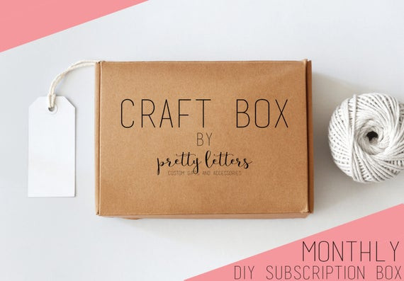 DIY Subscription Boxes
 Items similar to Craft Box Craft Subscription Box