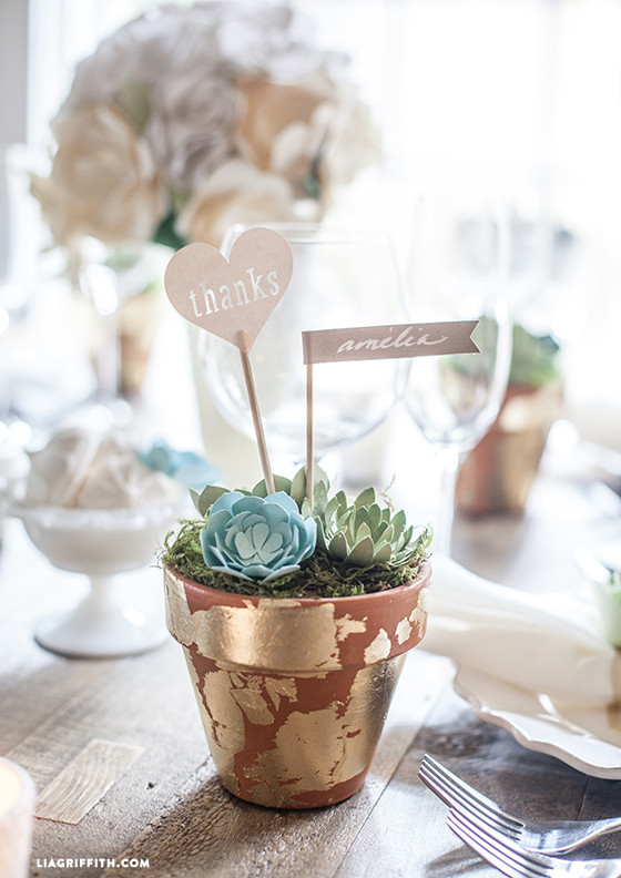 DIY Succulent Wedding Favors
 DIY Wedding Favors Paper Succulent Pots Lia Griffith
