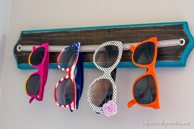 DIY Sunglasses Rack
 18 DIY Sunglasses Holders To Keep Your Sunnies Organized