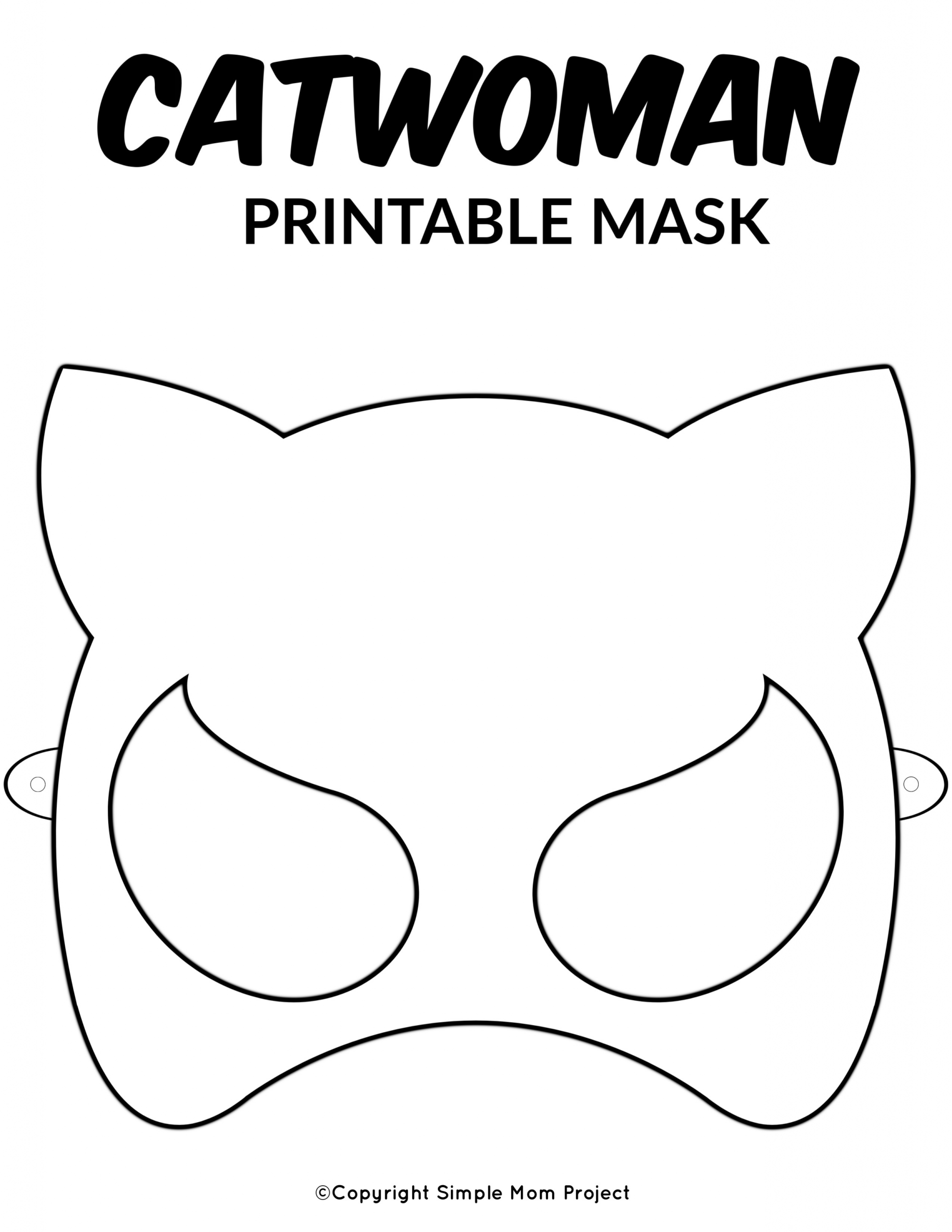DIY Superhero Mask Template
 Free Printable Superhero Face Masks for Kids Simple Mom