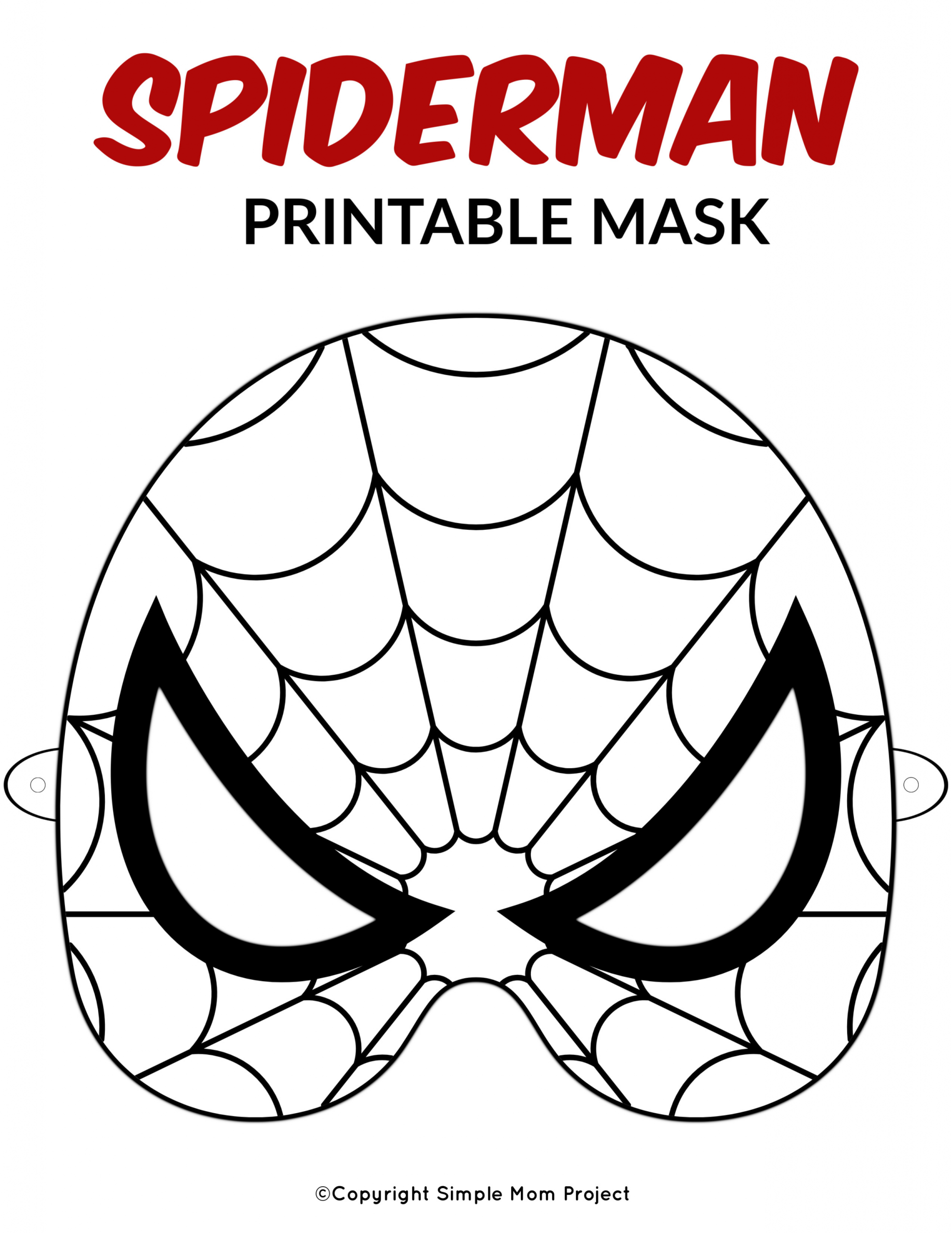 DIY Superhero Mask Template
 Free Printable Superhero Face Masks for Kids