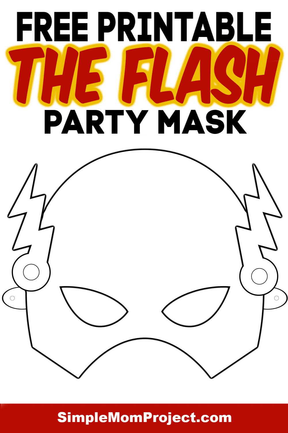 DIY Superhero Mask Template
 Free Printable Superhero Face Masks for Kids