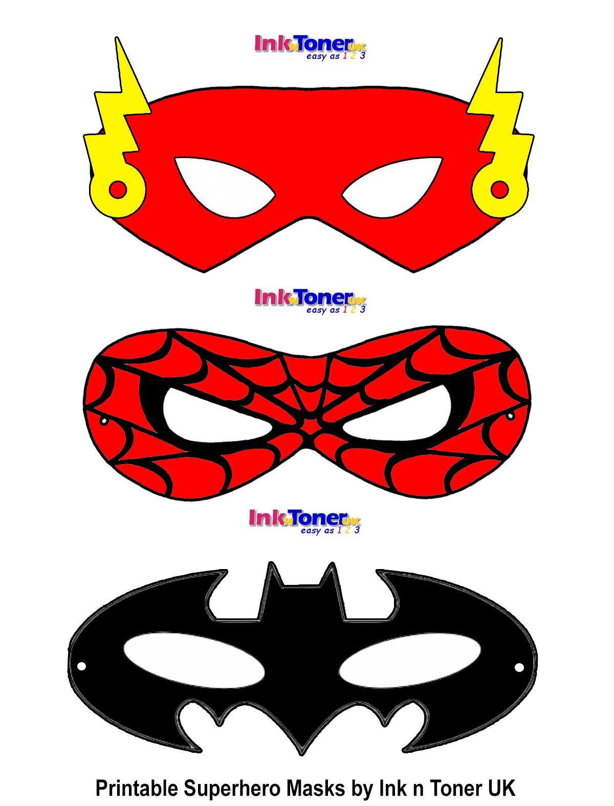 DIY Superhero Mask Template
 Printable Superhero Masks for Super Hero Day