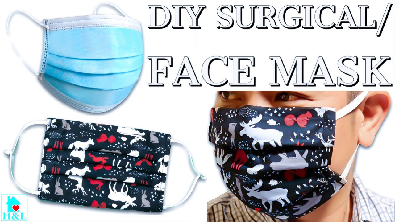 DIY Surgical Mask
 DIY Surgical Face Mask with Filter & Flexible Nose 1