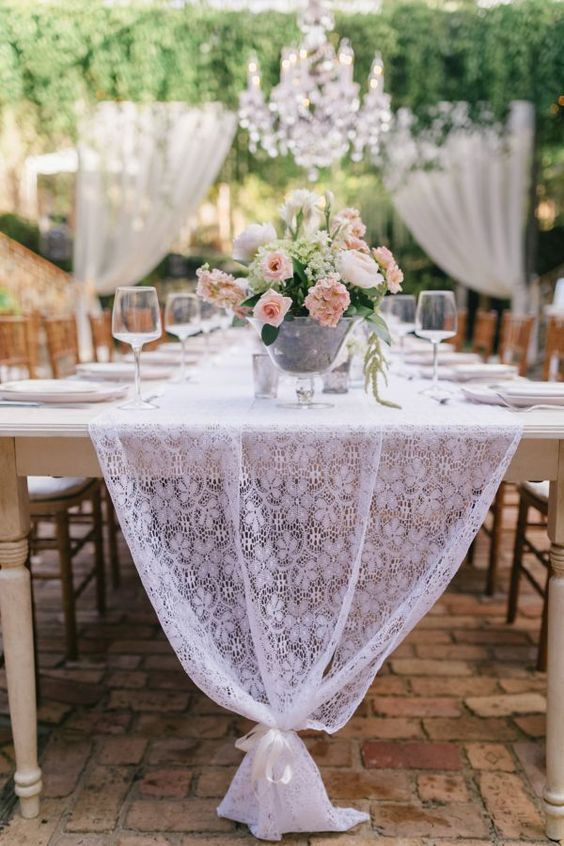 DIY Table Runner Wedding
 27 Beautiful Spring Wedding Table Runners Weddingomania