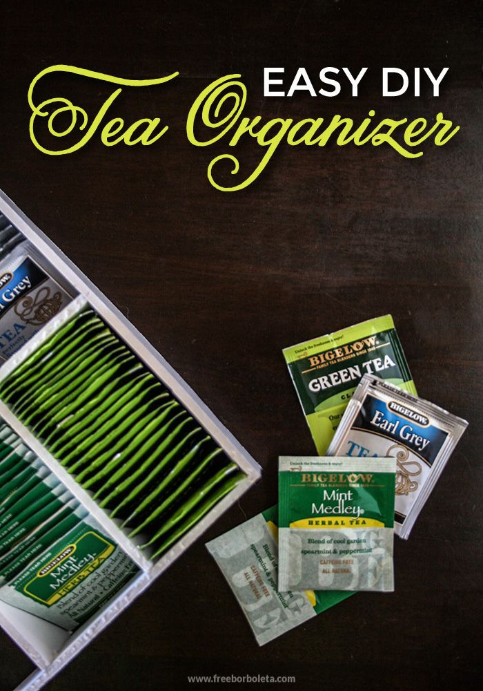 DIY Tea Organizer
 Tea Organizer